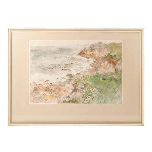 116 - Nan Heath 1922 - 1995. Two watercolours signed to lower right hand corner. 'Can Marvel Stormy Day' (... 