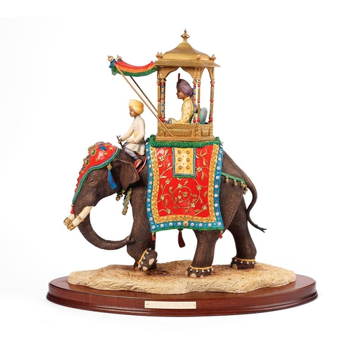 171 - Border Fine Arts 'Jewel of the East' (Ceremonial Indian Elephant), model No. L152 by Richard Roberts... 