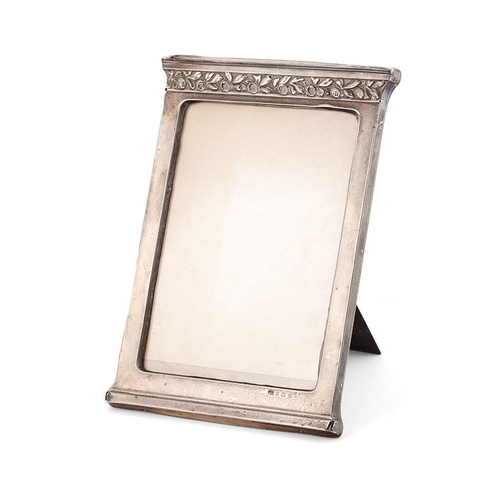 326 - Large silver fronted photo frame, easel back, 25.5cm tall, Birmingham 1913.