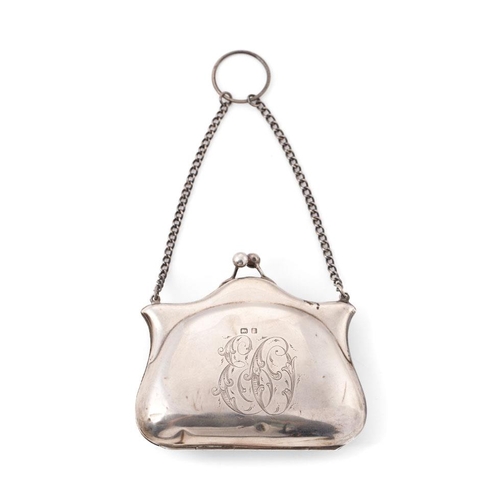 330 - Novelty silver miniature purse hallmarked Birmingham 1910. Weight 72.4 grams.