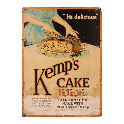 61 - A collection of 20th century advertising point of sale cardboard signs to include 'Kemp's Cake', 'Co... 