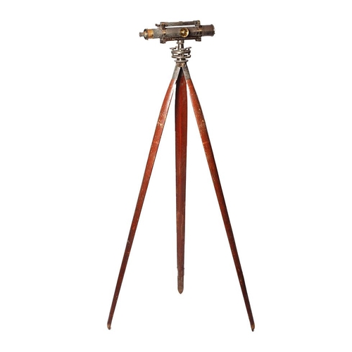 75 - c19th Brass Sight Level Scientific Surveyors Instrument by J.B. Dancer Opticians Manchester on A Sub... 