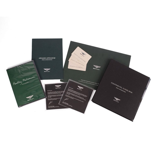 89 - A collection of vintage Bentley Motors ephemera to include booklets, brochures and DVD on the models... 