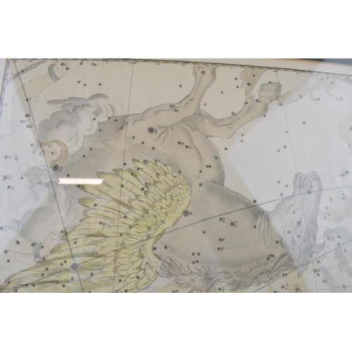 120 - Constellation of Pegasus Engraving from John Bevis Uranographia Britannica c1750 English Celestial S... 