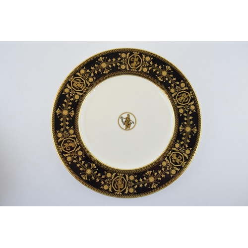 143 - Wedgwood Black 'Astbury' plate. Diameter 27.5cm.