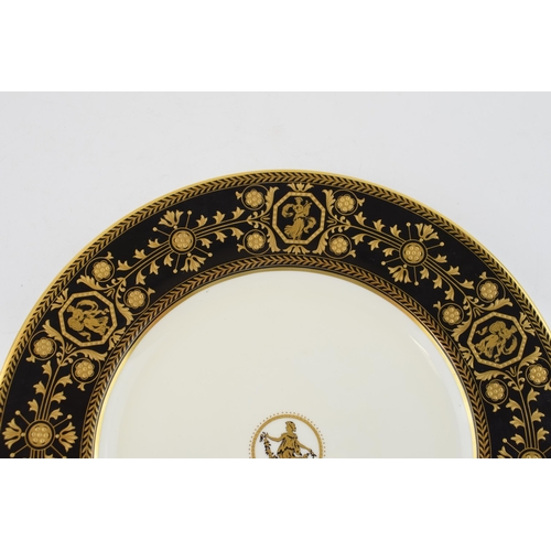 143 - Wedgwood Black 'Astbury' plate. Diameter 27.5cm.