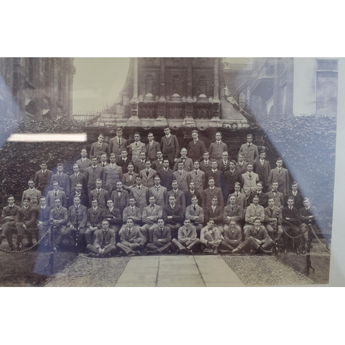 19 - Caius College Cambridge Boat Race Rowing Trophy Scull Rudder Tankard and Team Photograph dated 1911 ... 