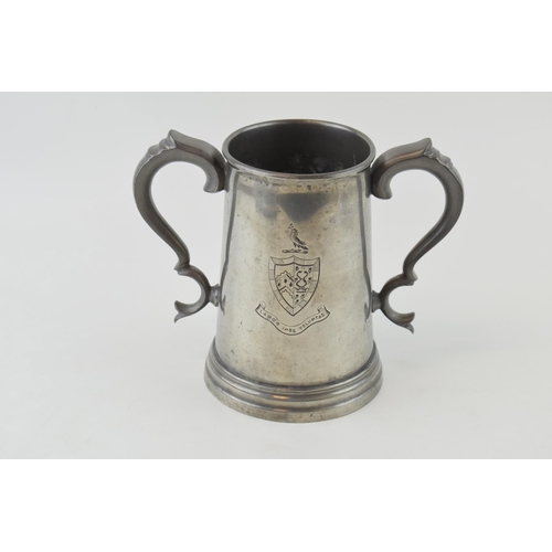 19 - Caius College Cambridge Boat Race Rowing Trophy Scull Rudder Tankard and Team Photograph dated 1911 ... 