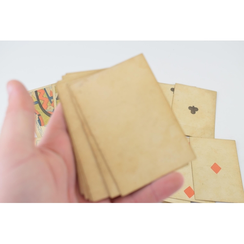 24 - A set of Georgian or later Hunt & Sons playing cards, 'Duty One Shillings', to include 52 cards with... 