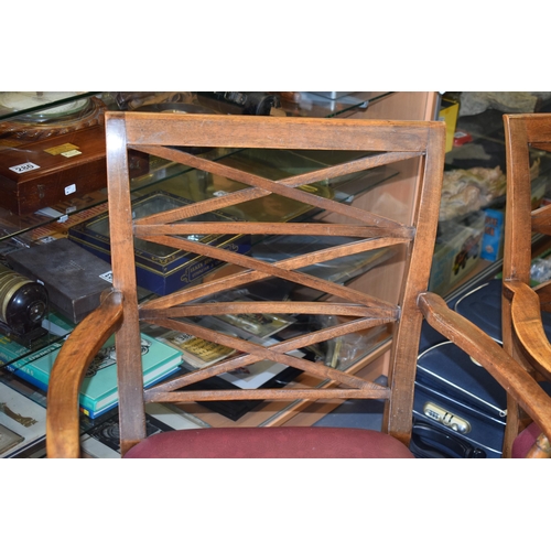 36 - A pair of early 20th century wooden chairs, Bauhaus movement, attributed to Hugo Gorge (Austrian Arc... 