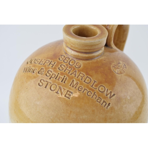 42 - A stoneware flagon 'Joseph Shardlow', 'Wine & Spirit Merchant' Stone. 3809. Made by Price Bristol. S... 