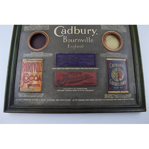 46 - Cadbury Bournville Cocoa Chocolate Advertising Shop Trade Card Sign 'Object Lesson on the Cocoa Plan... 