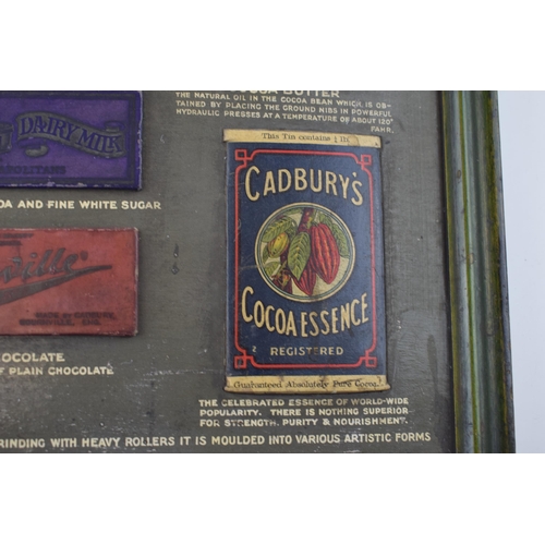 46 - Cadbury Bournville Cocoa Chocolate Advertising Shop Trade Card Sign 'Object Lesson on the Cocoa Plan... 