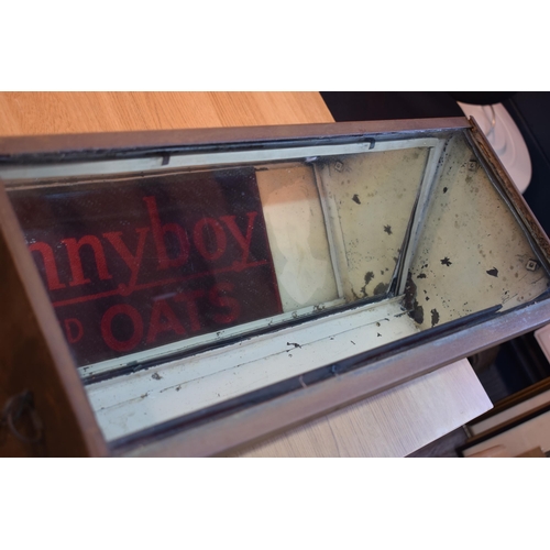 50 - Early 20th century adverting light box for shop window display. 'BONNYBOY TOASTED OATS'. Original ch... 