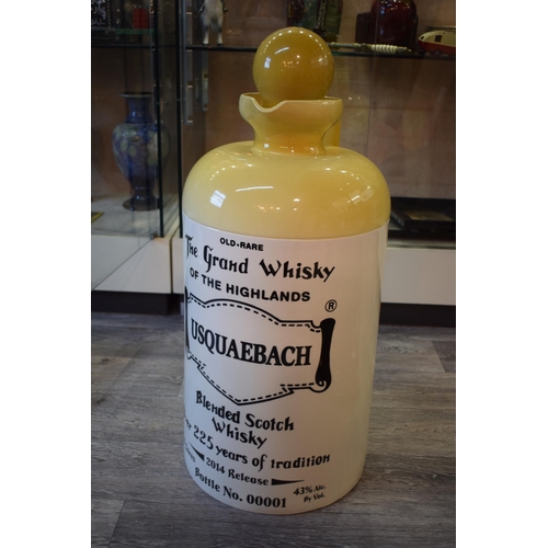 54 - Wade large whisky flagon - Bottle No. 00001, 'Old Rare - The Grand Whisky of The Highlands USQUAEBAC... 