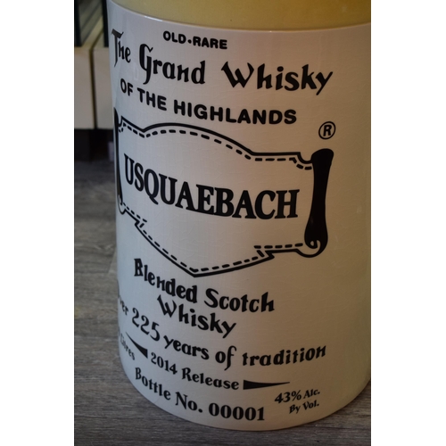 54 - Wade large whisky flagon - Bottle No. 00001, 'Old Rare - The Grand Whisky of The Highlands USQUAEBAC... 