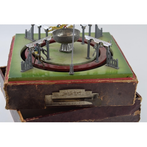 76 - 20th century French two-track horse racing parlour game 'Jeu De Course' made by 'JeP', with painted ... 