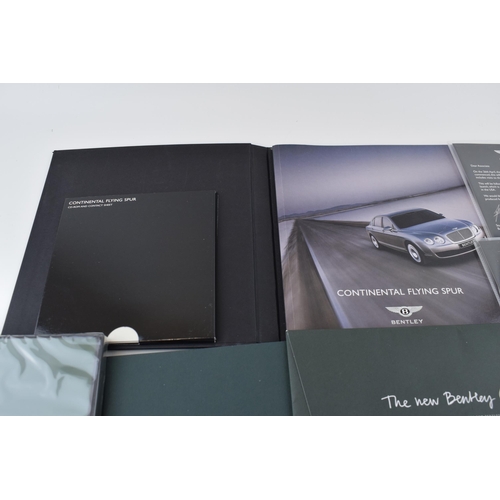 89 - A collection of vintage Bentley Motors ephemera to include booklets, brochures and DVD on the models... 