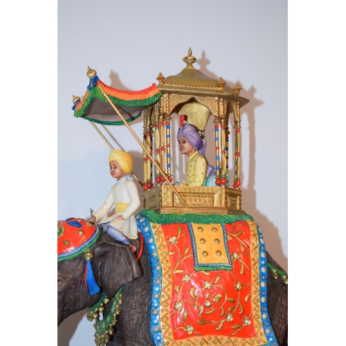 171 - Border Fine Arts 'Jewel of the East' (Ceremonial Indian Elephant), model No. L152 by Richard Roberts... 