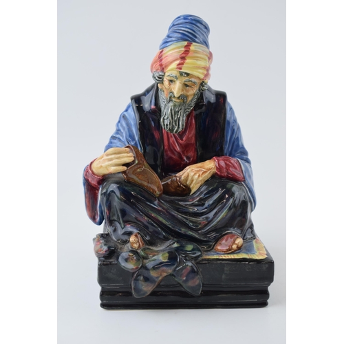 185 - Royal Doulton figure The Cobbler HN1705 in blue / purple colourway.