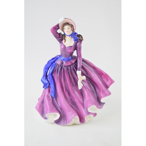 186 - Royal Doulton figurine Alice HN4003, in unusual colourway, possibly a trial piece, with printed back... 