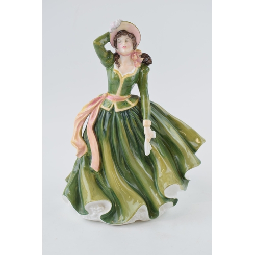 187 - Royal Doulton figurine Alice HN4003, in unusual colourway, possibly a trial piece, with printed back... 