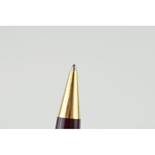 198 - Montblanc Meisterstuck Number 161 Ballpoint Pen, with twist-action bordaux burgundy resin barrel and... 