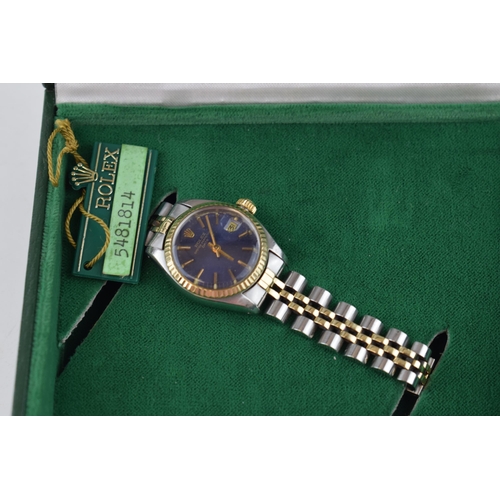 211 - Please note: this is a 26mm case.

Rolex Datejust 18ct gold and steel automatic ladies wristwatch. 1... 