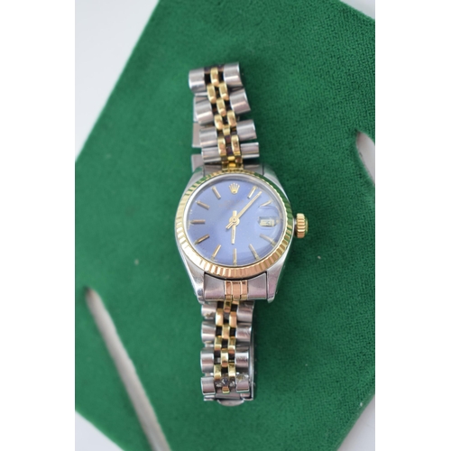 211 - Please note: this is a 26mm case.

Rolex Datejust 18ct gold and steel automatic ladies wristwatch. 1... 