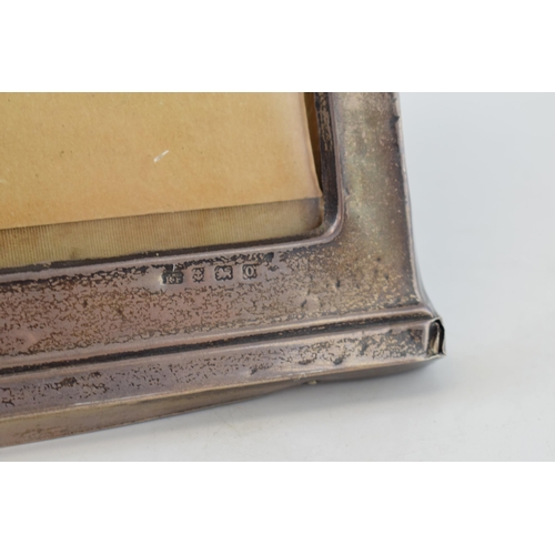 326 - Large silver fronted photo frame, easel back, 25.5cm tall, Birmingham 1913.