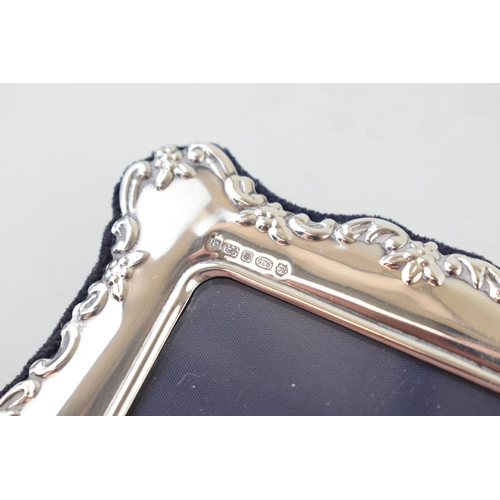 328 - Silver double photo frame 'Carrs' silver hallmarked Sheffield 2015. 17cm x 12.5cm.