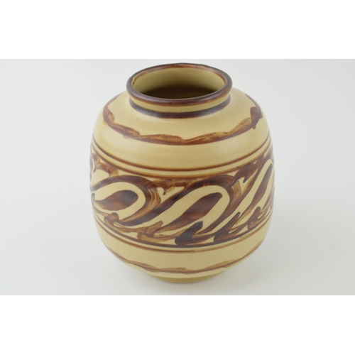 81 - Bullers studio pottery vase, 13cm tall.