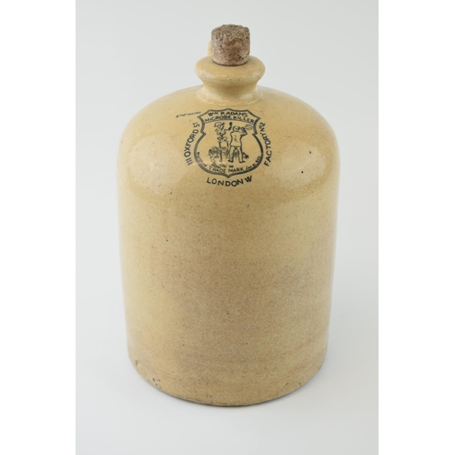 10 - 'Wm Radam's Microbe Killer' Oxford Street, London. RD.No. 162280. Stoneware flagon bearing pictorial... 