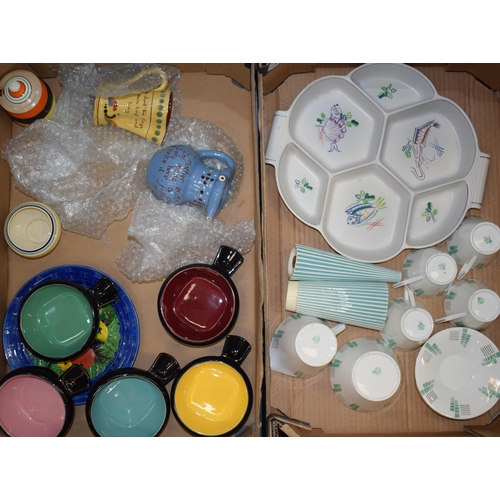 11 - A mixed collection of Mid Century Modern ceramics to include  designs by Hornsea. Poole and Royal Do... 