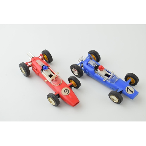 33 - Vintage Tri-ang Scalextric toy model cars 'Cooper C.81' together with  'Lotus C.82'.