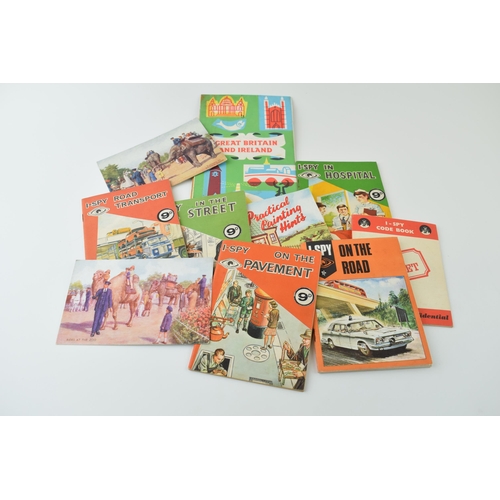 41 - A collection of vintage I-Spy books together with Zooalogical Gardens postcards and similar ephemera... 