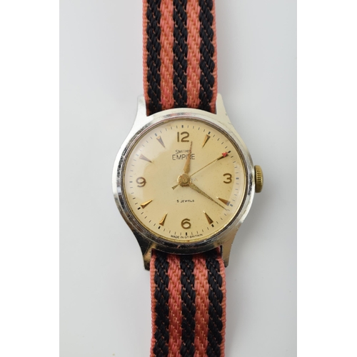 52 - 'Smiths Empire' manual winding gentleman's wristwatches on Nato strap. Also included is a NOS vintag... 