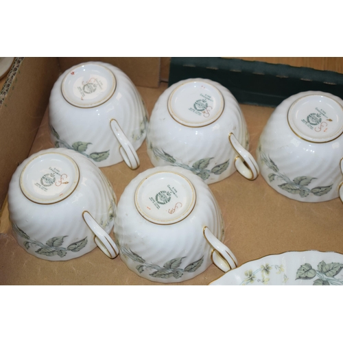 6 - Minton part tea service 'Greenwich' pattern to include five cups and six saucers, six side plates, o... 