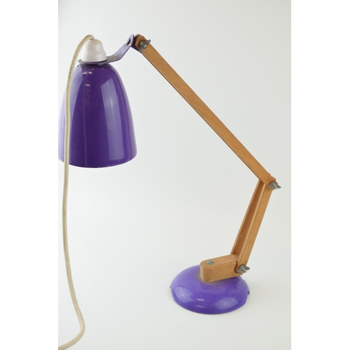 62 - Mac Lamp Terence Conran for Habitat - Purple colour way Mac Lamp - A retro 1960s adjustable Anglepoi... 