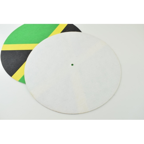 68 - A pair of Technics DJ slipmats in a Jamaican Flag design. (2) (12