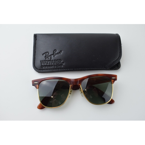 70 - A pair of Ray-Ban U.S.A Wayfarer Max Vintage Sunglasses B&L Lenses (Baush and Lomb). Together with o... 