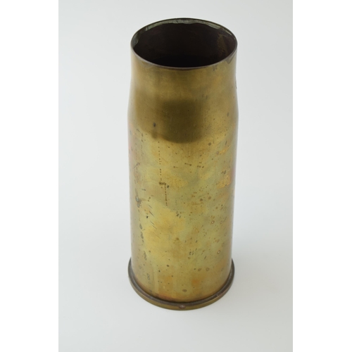 72 - A 76mm ARMDC RW175 LOT RLB brass shell casing 1991. Of Trench Art / Military interest.  Height 22.5c... 