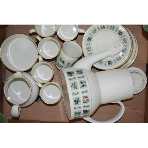 106 - Royal Doulton 'Tapestry' coffee service in a 'mid century modern' design style to include coffee pot... 