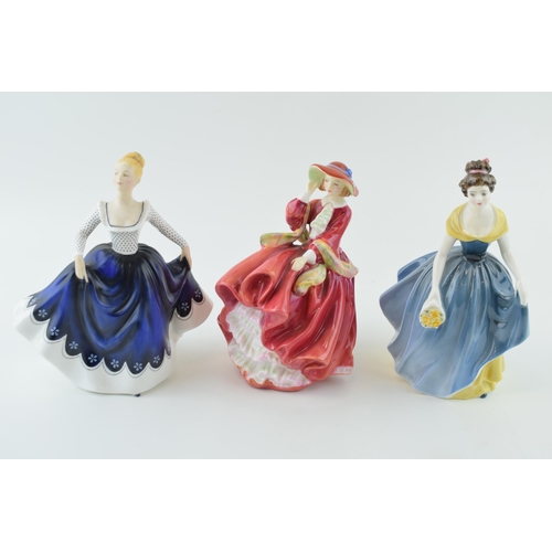 107 - Royal Doulton Figures to include 'Lisa' H.N. 2310, 'Top O' The Hill' H.N. 1937 and 'Melanie' H.N. 22... 