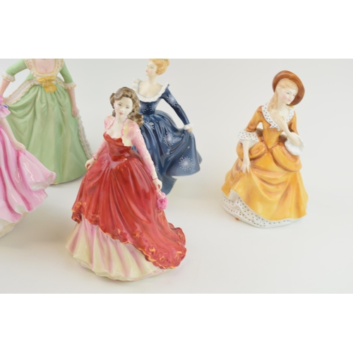 111 - Royal Doulton Figures 'Sandra' H.N. 2275, 'Autumn Breezes'  H.N. 1934, 'Special Occasion' H.N. 4100,... 