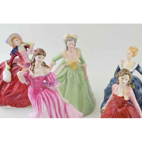 111 - Royal Doulton Figures 'Sandra' H.N. 2275, 'Autumn Breezes'  H.N. 1934, 'Special Occasion' H.N. 4100,... 