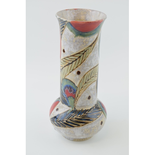 26 - Anita Harris for Cobridge Stoneware 'Abstract Heavy Vase'. Height 28cm.