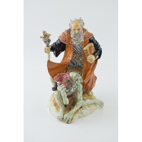 29 - Kevin Francis / Peggy Davis figure, 'Shakespeare Set' ' Prospero & Caliban' The Tempest, Artist Proo... 