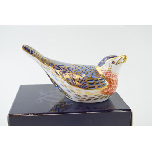 54 - A Royal Crown Derby paperweight, Bluebird, Geoff Taylor 25th anniversary edition, modelled by Robert... 