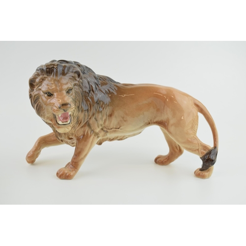 7 - Beswick Male Lion. Height 17cm.